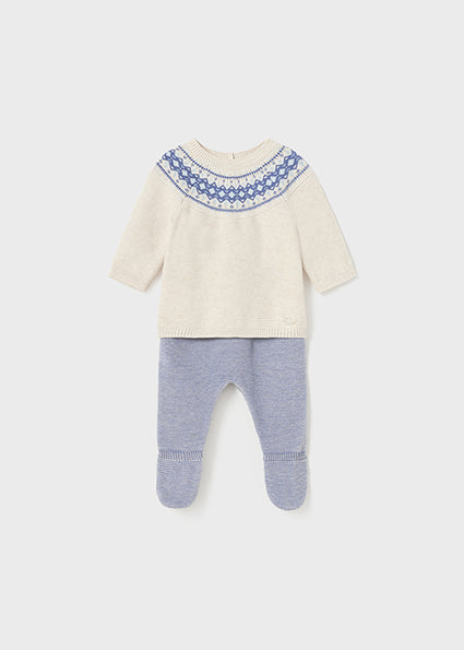 Mayoral 3-Piece Leg Warmer & Hat Set in Heather Grey main image 1