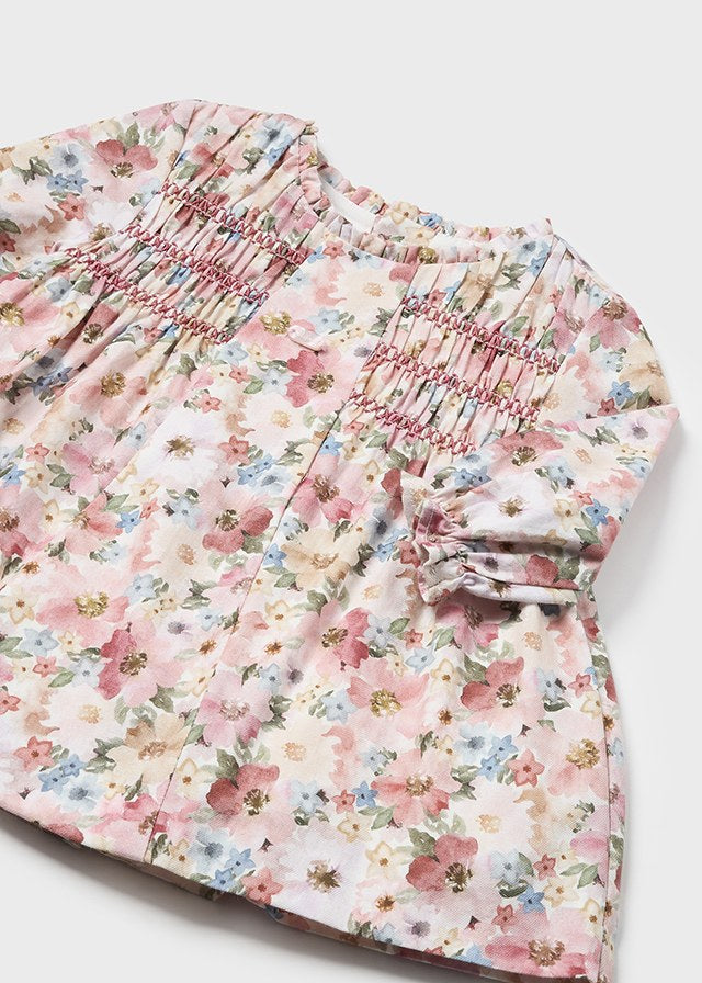 Mayoral-Baby Girls Pink Floral Dress