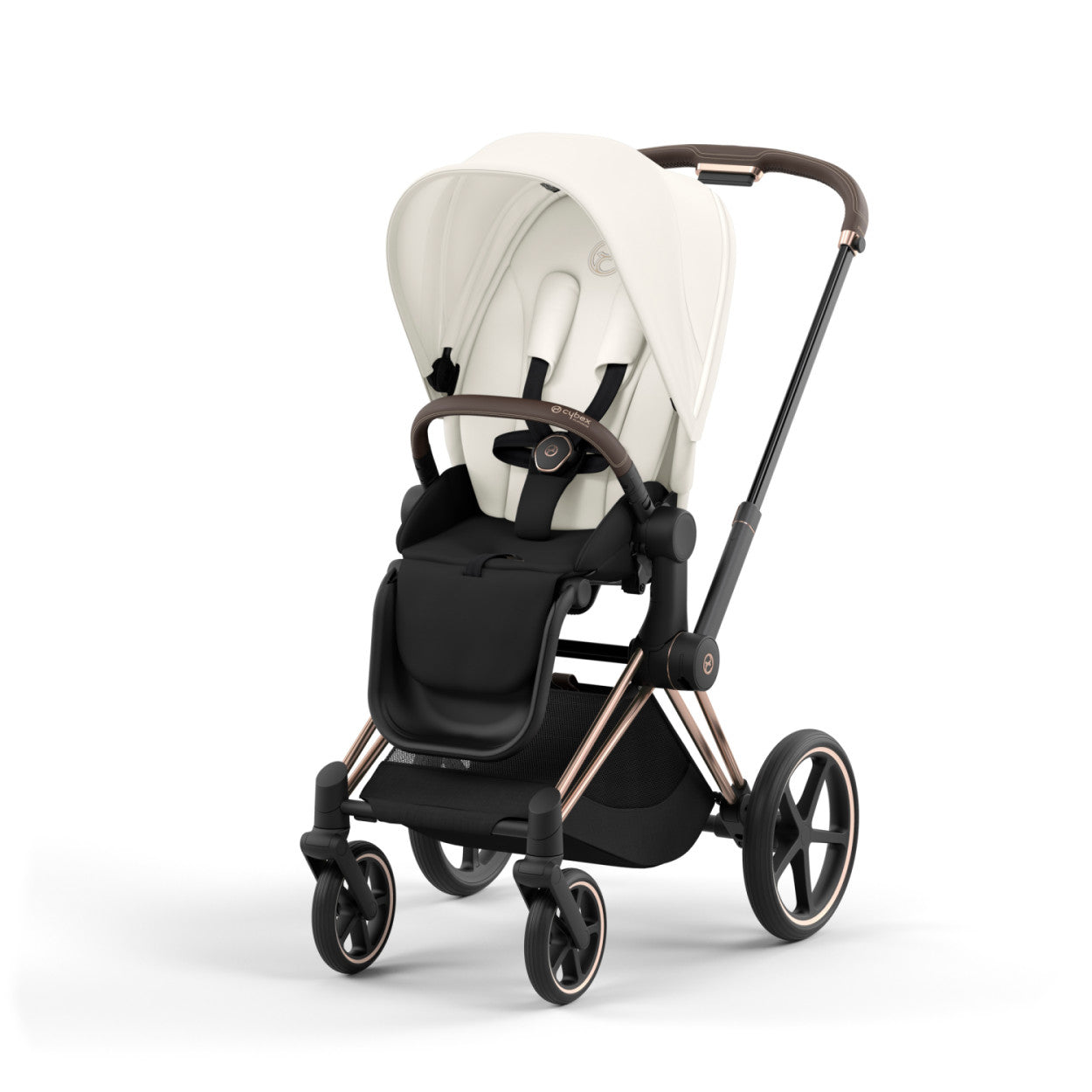 Cybex Priam 4 Stroller w/ Rose Gold Frame - Cozy Beige