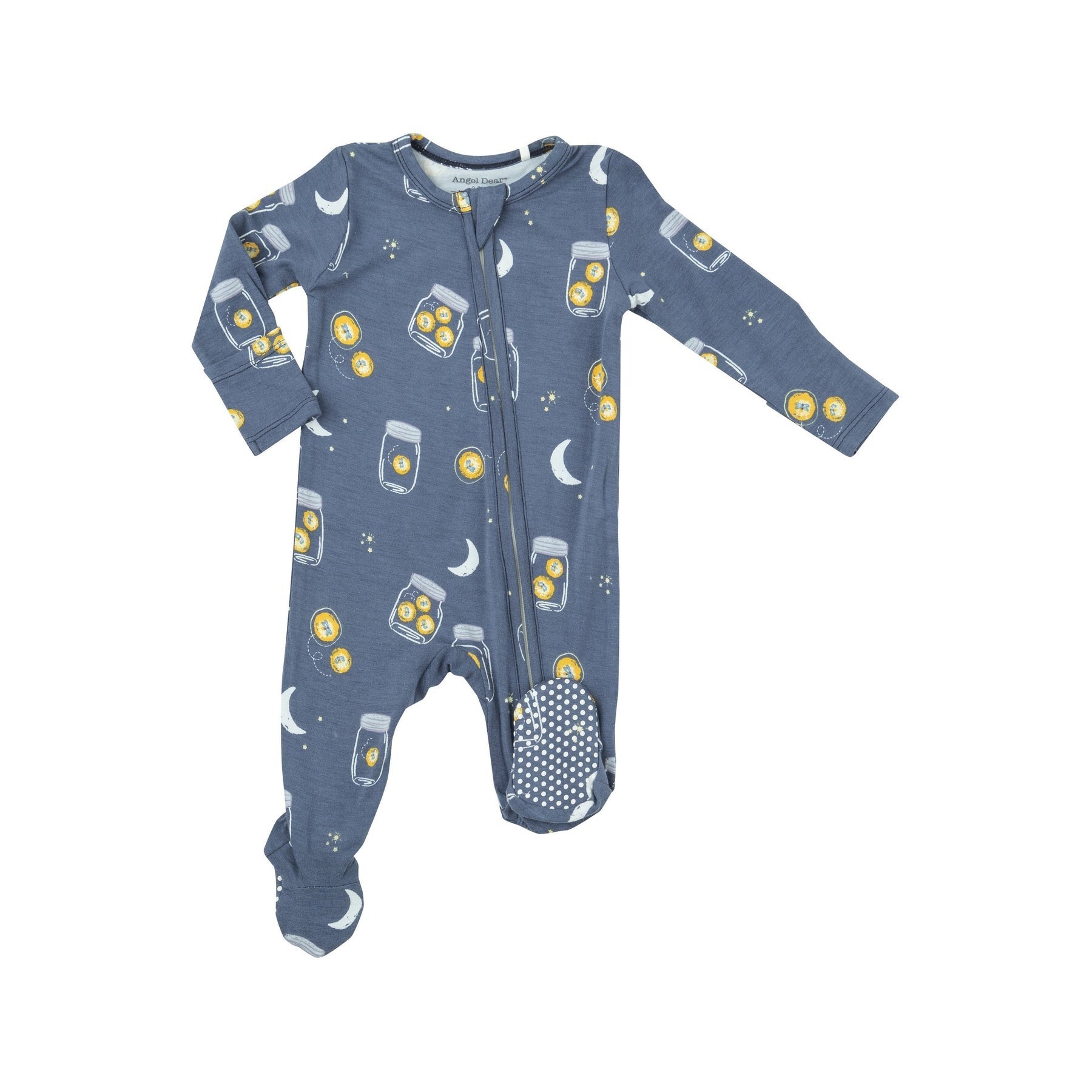 Angel Dear Pumpkin Spice Latte 2 Way Zipper Footie