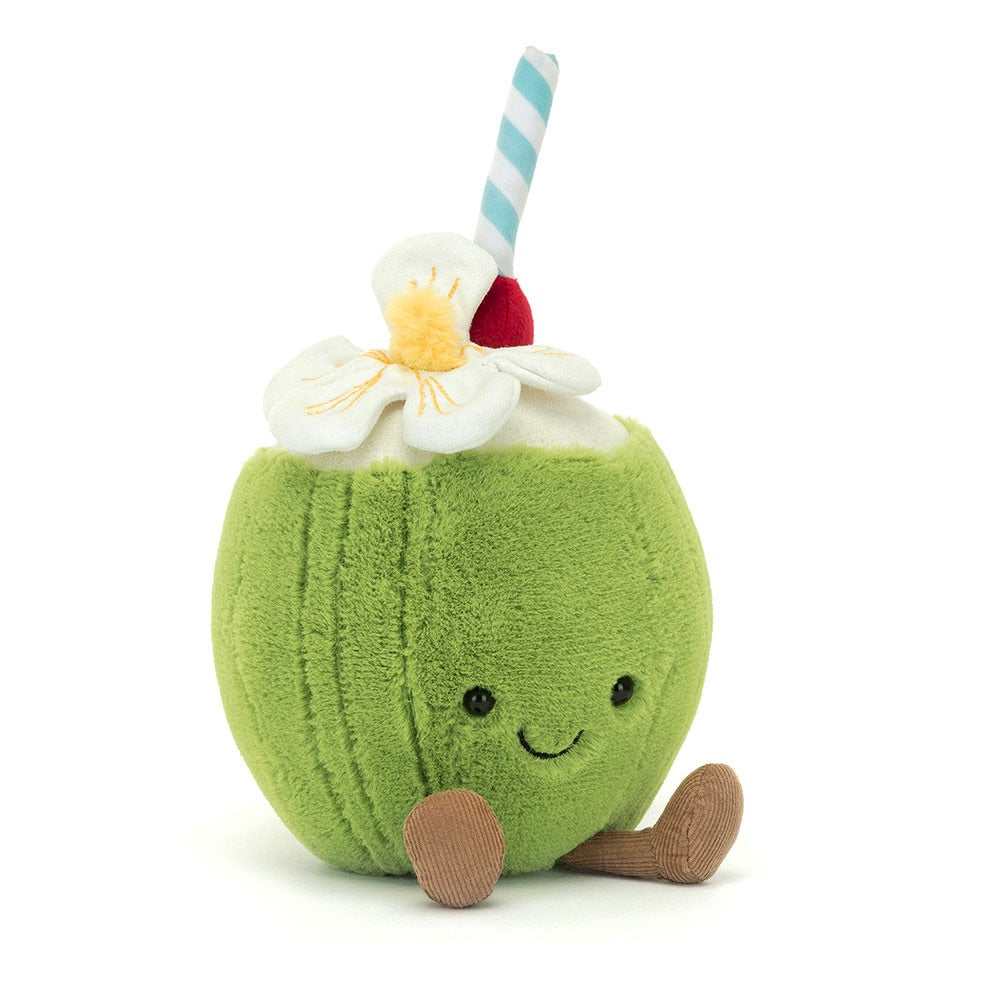  Aruba Coconut ぬいぐるみ ココナッツジュース　花 Jellycat Amuseables Aruba Coconut – Destination Baby & Kids