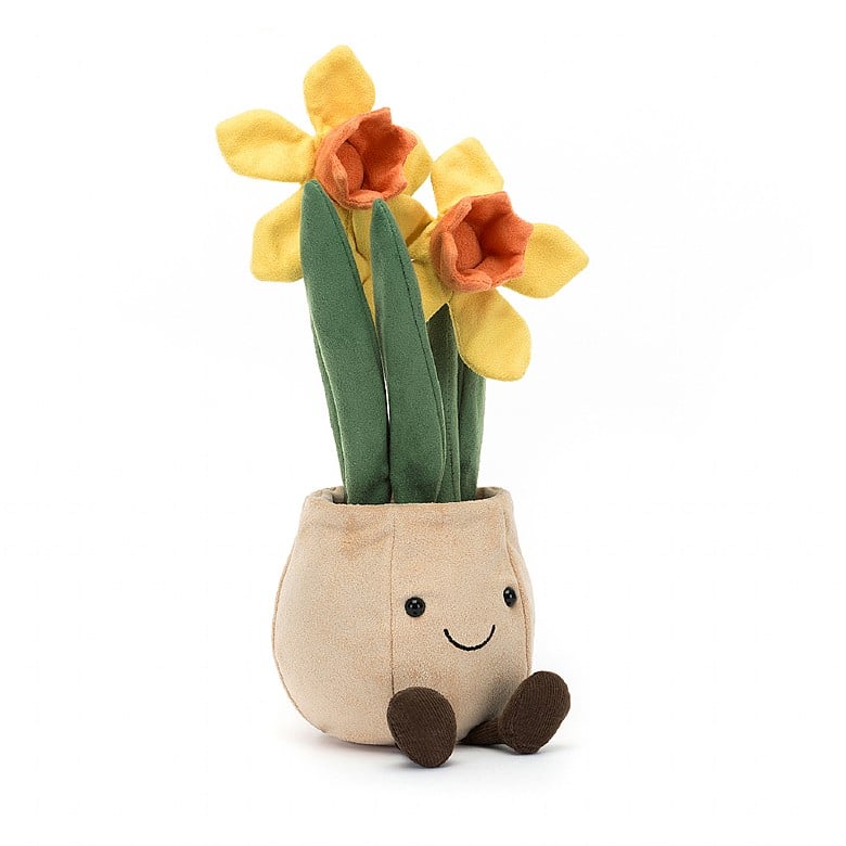  Amuseable Daffodil ぬいぐるみ 花 植木鉢 Jellycat Amuseable Daffodil Pot – Destination Baby & Kids