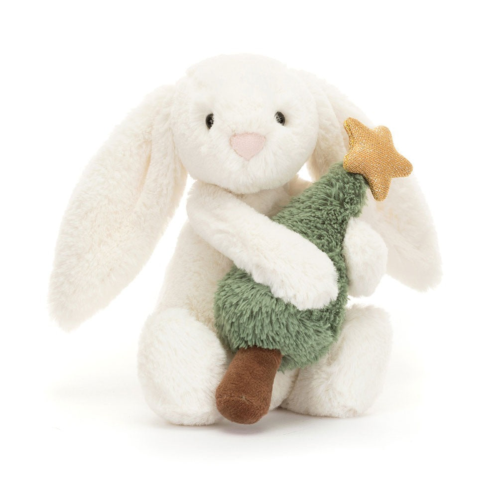 Jellycat Bashful Bunny with Christmas Tree – Destination Baby & Kids