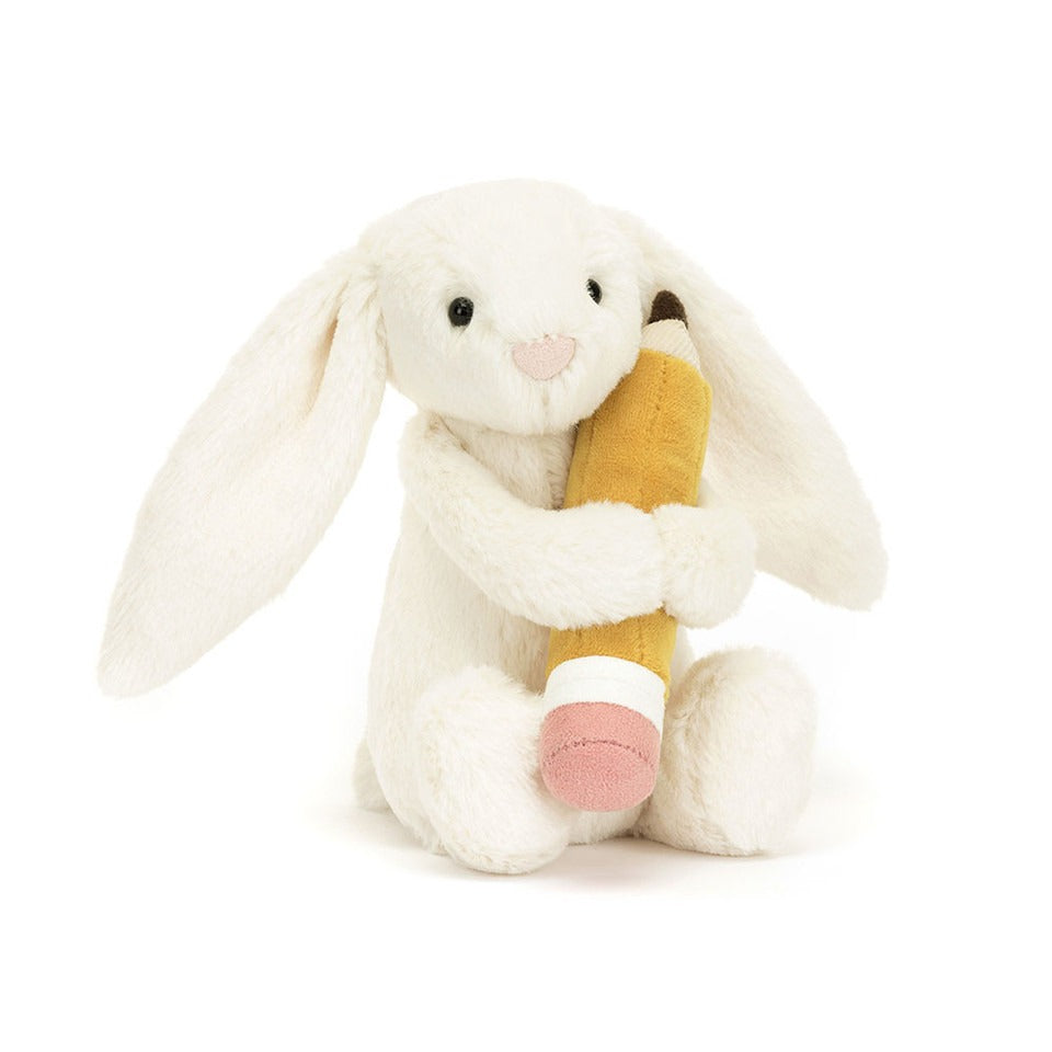 Jellycat Bashful Bunny With Pencil – Destination Baby & Kids