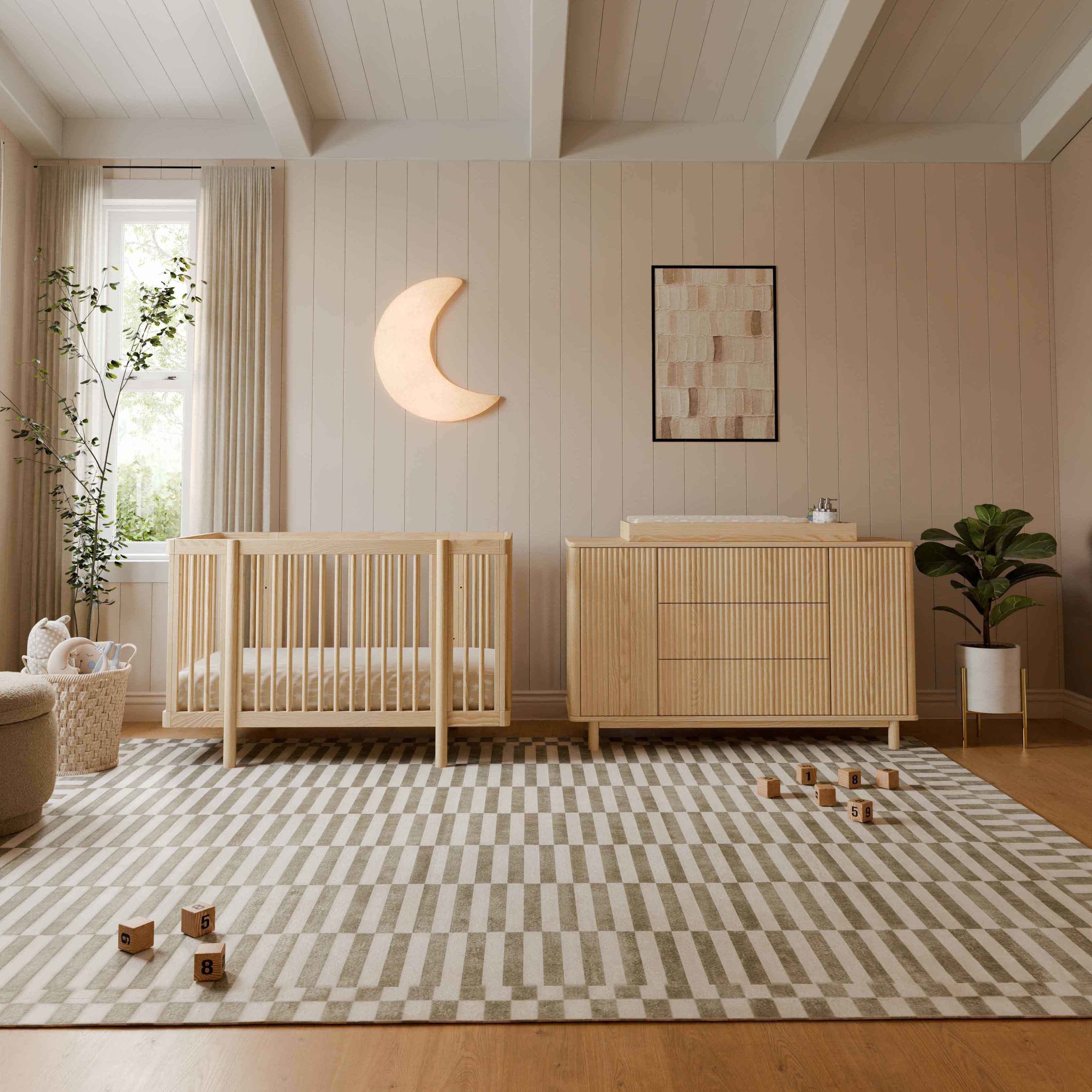 Babyletto Pogo 8-in-1 Convertible Crib + Assembled Dresser - Blonde Destination Baby & Kids Babyletto Pogo 8-in-1 Convertible Crib + Assembled Dresser - Blonde Destination Baby & Kids