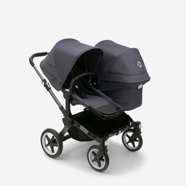 Bugaboo Donkey Duo Bassinet Seat Stroller Midnight Black w