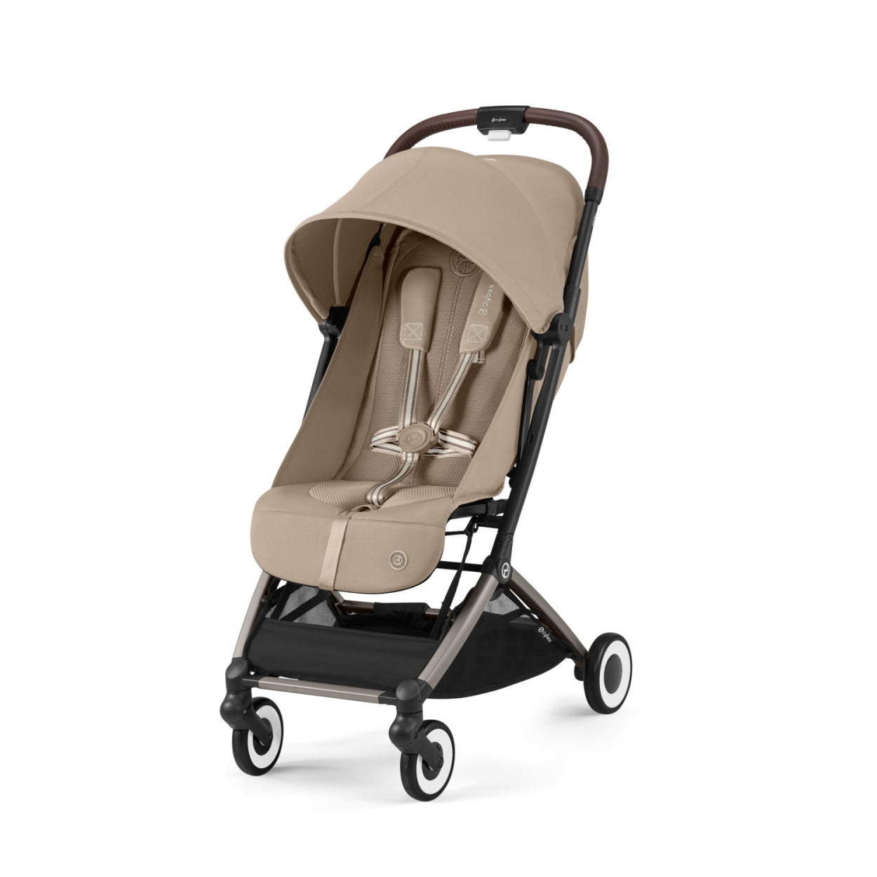 Cybex ORFEO Compact Lightweight Travel Stroller - Black w/ Black