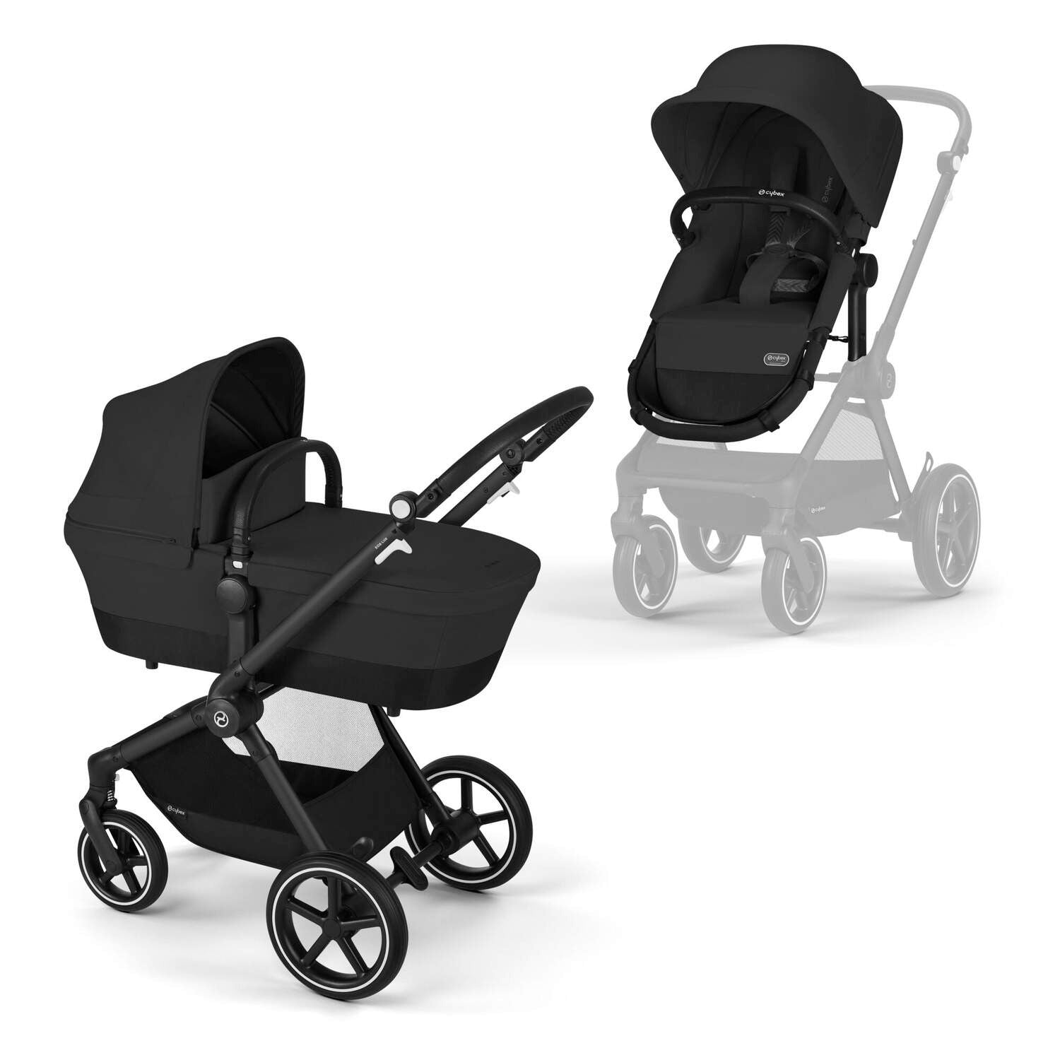 Cybex EOS Lux 2-in-1 Stroller - Lava Grey – Destination Baby & Kids