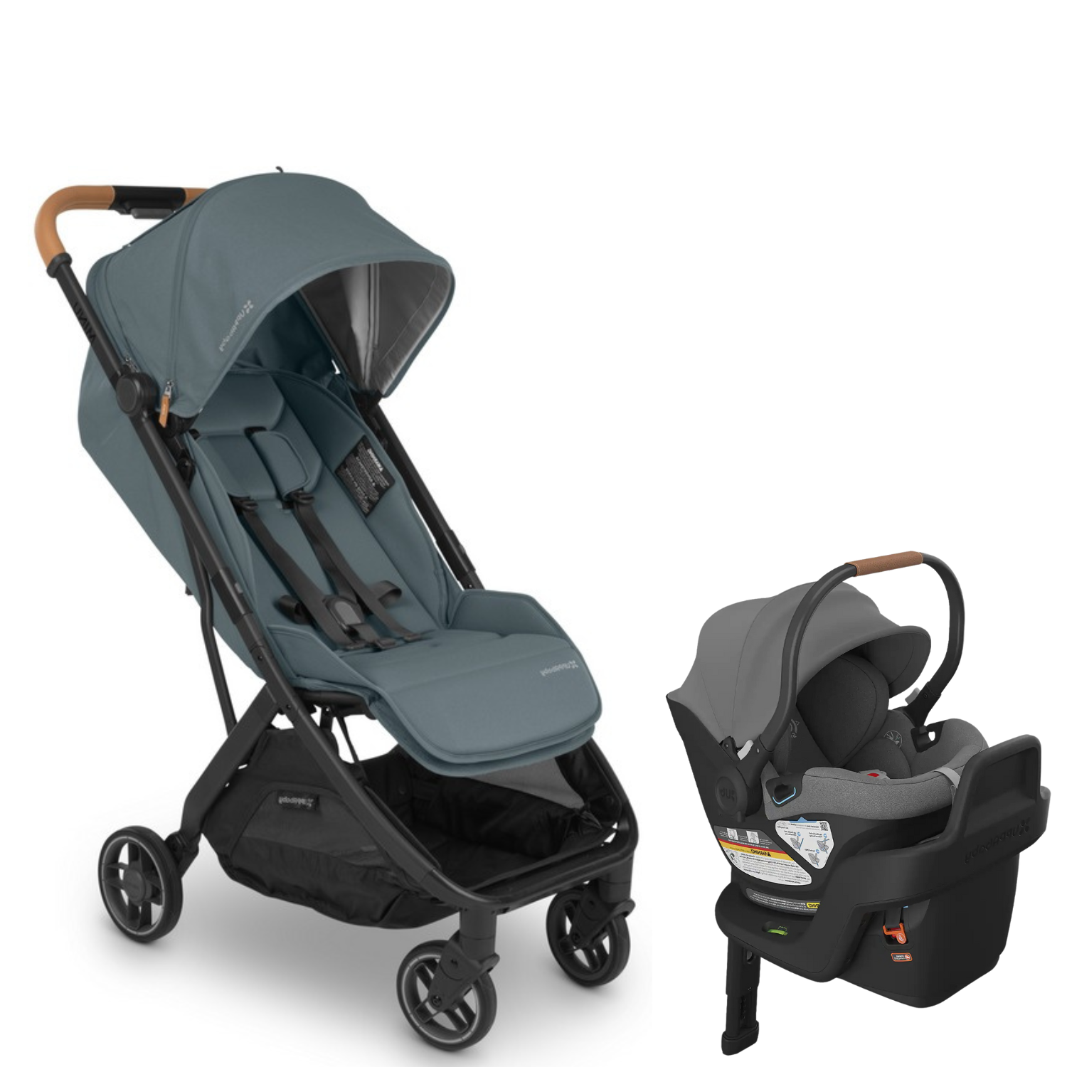 UPPAbaby Minu V3 + ARIA Infant Car Seat Compact Travel System