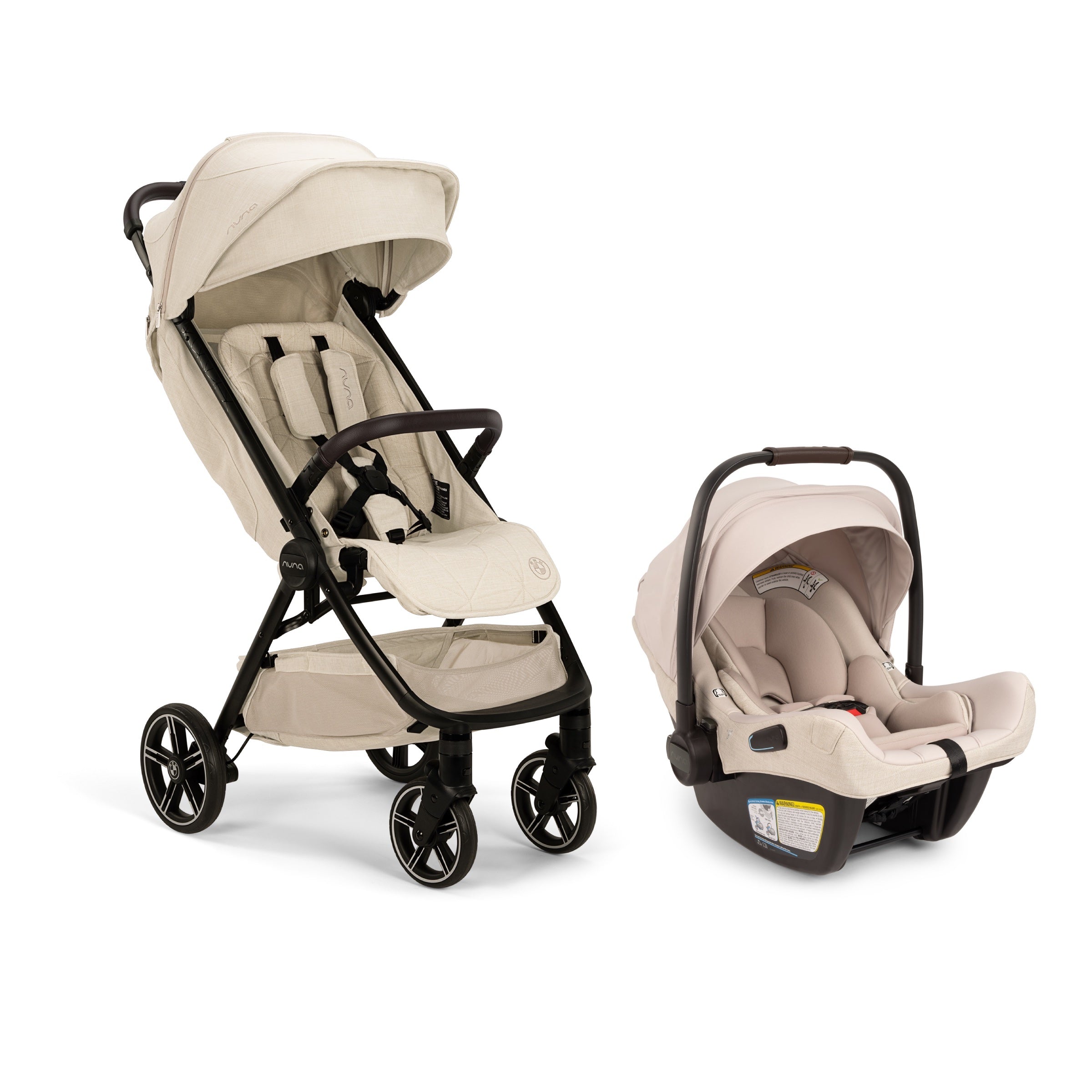 nuna pipa trvl stroller Nuna x BMW TRVL LX + PIPA AIRE RX Lightweight Travel System Mica / BIscotti