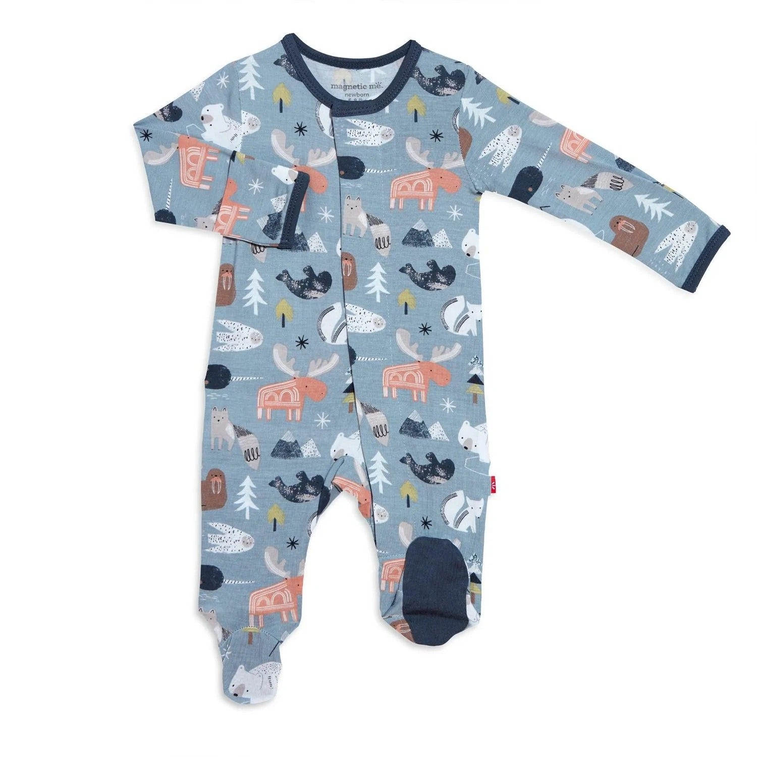 Modal Magnetic Footie - Baa Baa Baby Pink