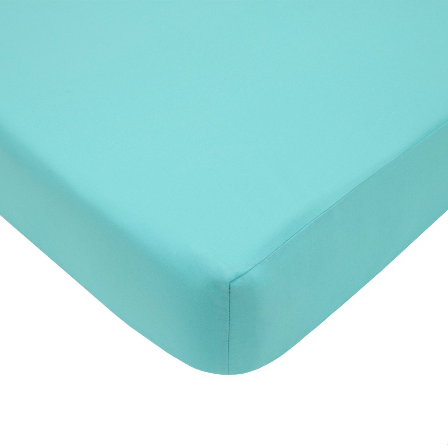 American Baby Company Percale Crib Sheet, Aqua – Destination Baby & Kids