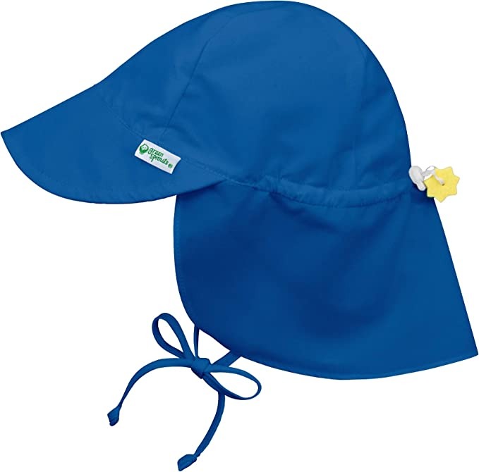 Flap Sun Protection Hat Royal Blue - Main Image