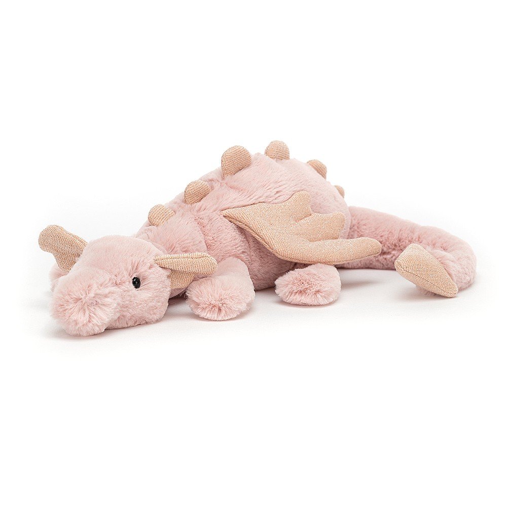 Little Rose Dragon ぬいぐるみ 薄ピンク　龍 Jellycat Rose Dragon Little – Destination Baby & Kids