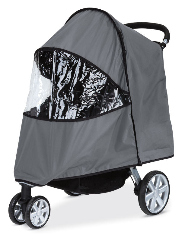 britax pram accessories Britax B-Agile 3 & 4 Stroller Rain Cover, Gray