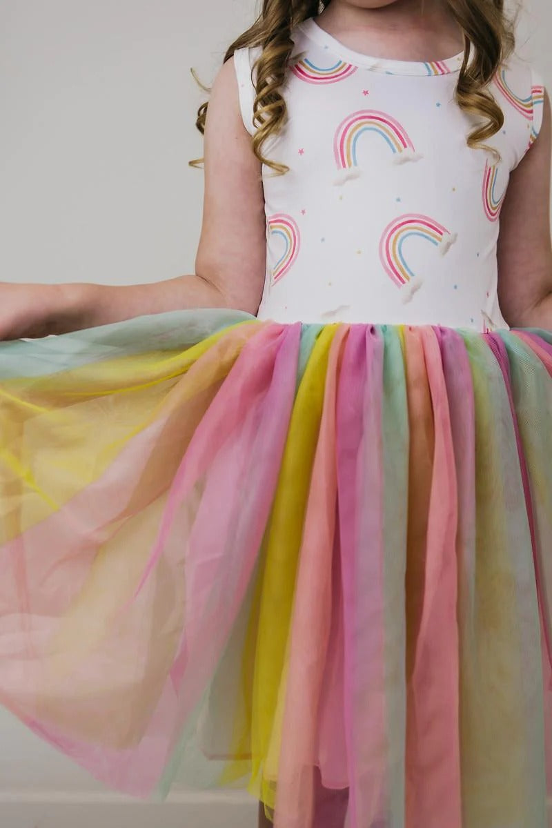 Mila & Rose Rainbow Dreams Tank Tutu Dress - 2T