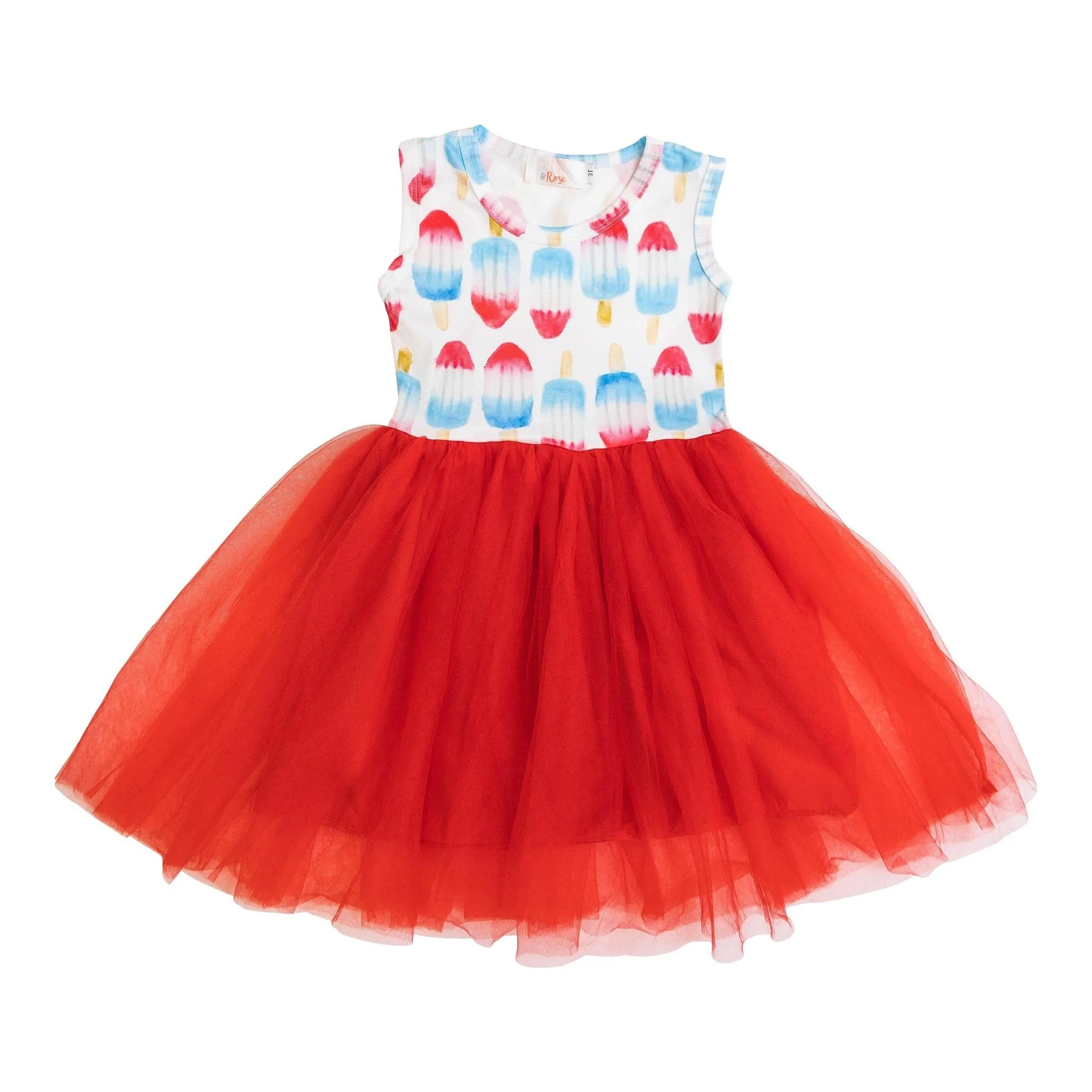 Mila & Rose Red, White & Cute Tank Tutu Dress