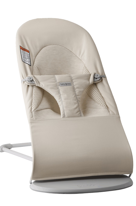 Bouncer Balance Soft Woven/Jersey, Tri-Fabric Baby Loungers Baby Bjorn Light Beige