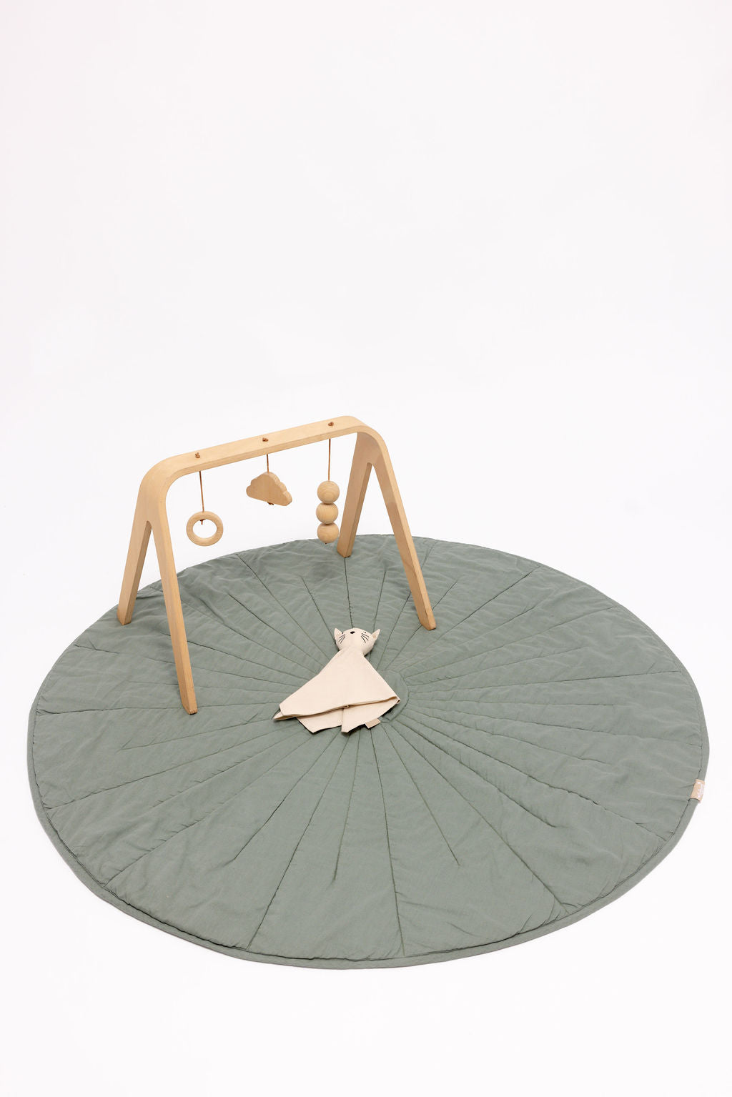 Acadian/Dove - Linen Quilted Playmat Play Mats & Gyms WildBird