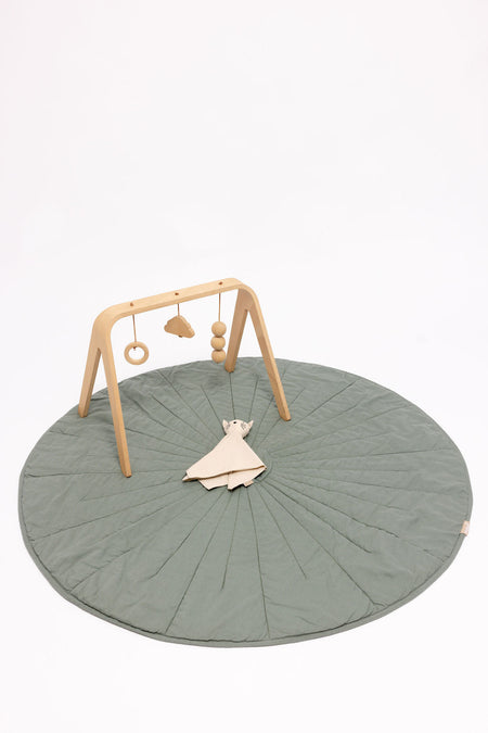 Acadian/Dove - Linen Quilted Playmat Play Mats & Gyms WildBird