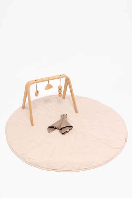 Sparrow/Desert Lark - Linen Quilted Playmat Play Mats & Gyms WildBird