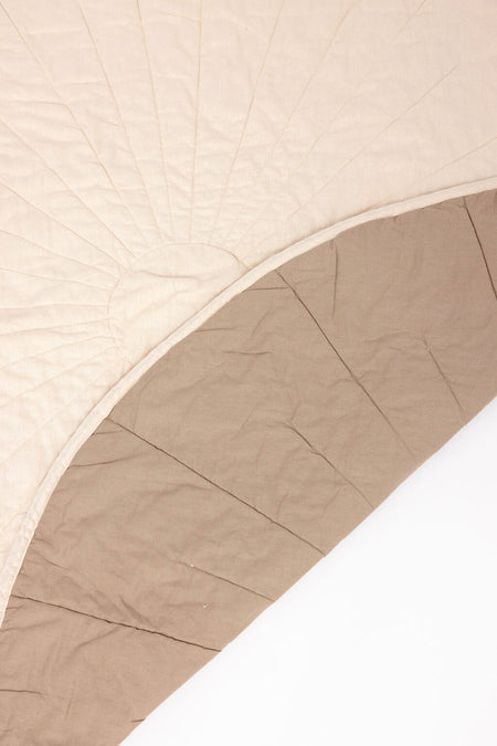 Sparrow/Desert Lark - Linen Quilted Playmat Play Mats & Gyms WildBird