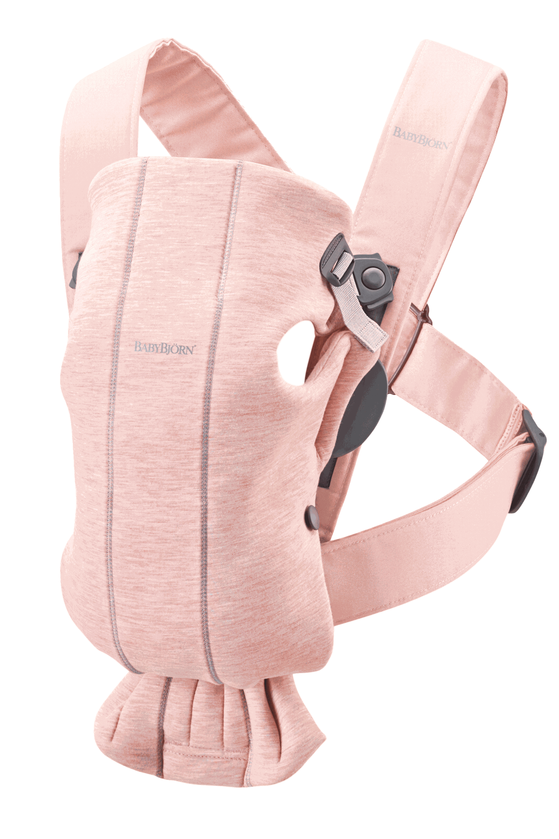 BabyBjörn Baby Carrier Mini パーリーピンク抱っこ紐 Baby Bjorn Baby Carrier Mini - 3D Jersey Cotton - Charcoal