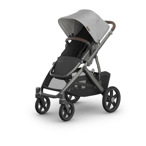 Beau - Grey Chenille - Graphite Frame - Chestnut Leather