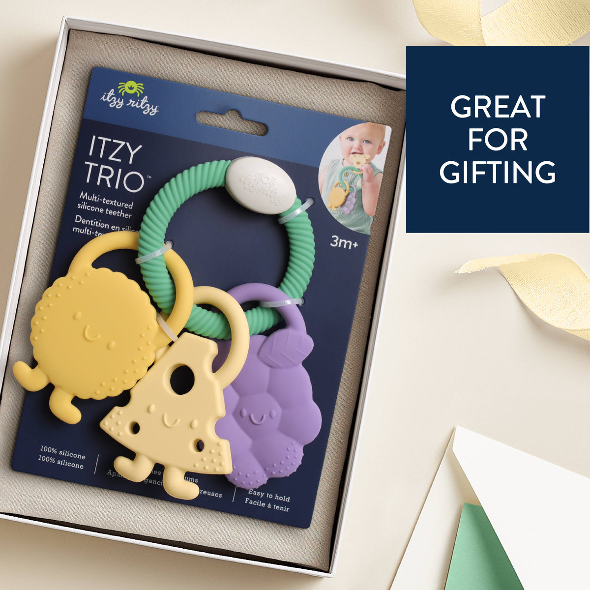 Itzy Trio™ Multi-textured Silicone Teether Charcuterie Activity Toys Itzy Ritzy