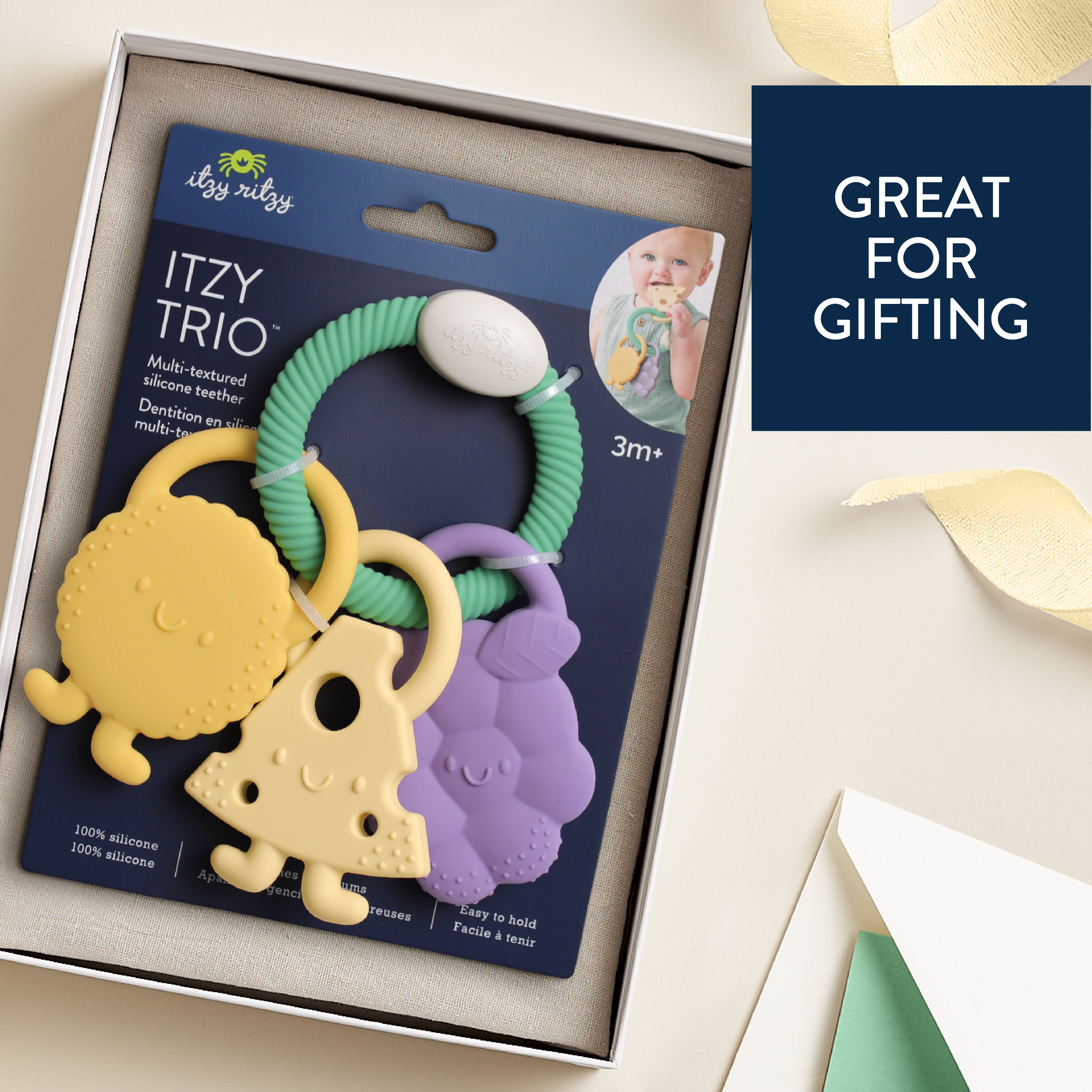 Itzy Trio™ Multi-textured Silicone Teether Charcuterie Activity Toys Itzy Ritzy