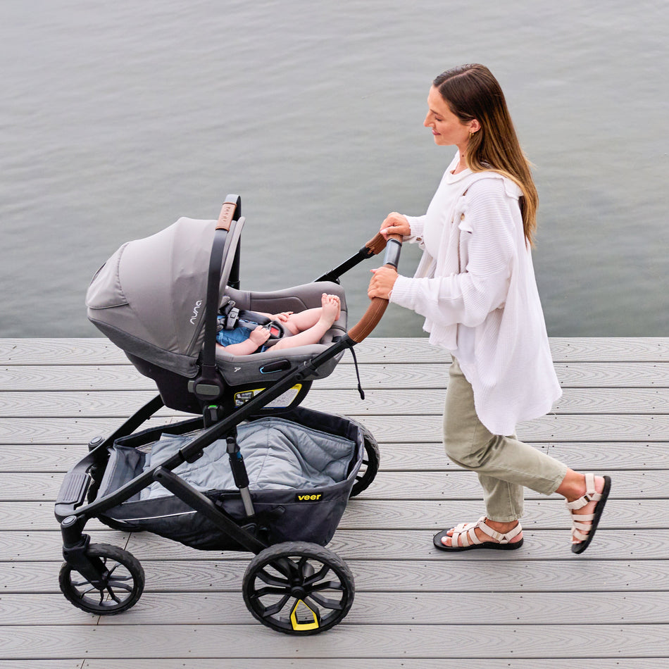 Switchback Frame Napa Leather Handlebar Grip Stroller Accessories Veer