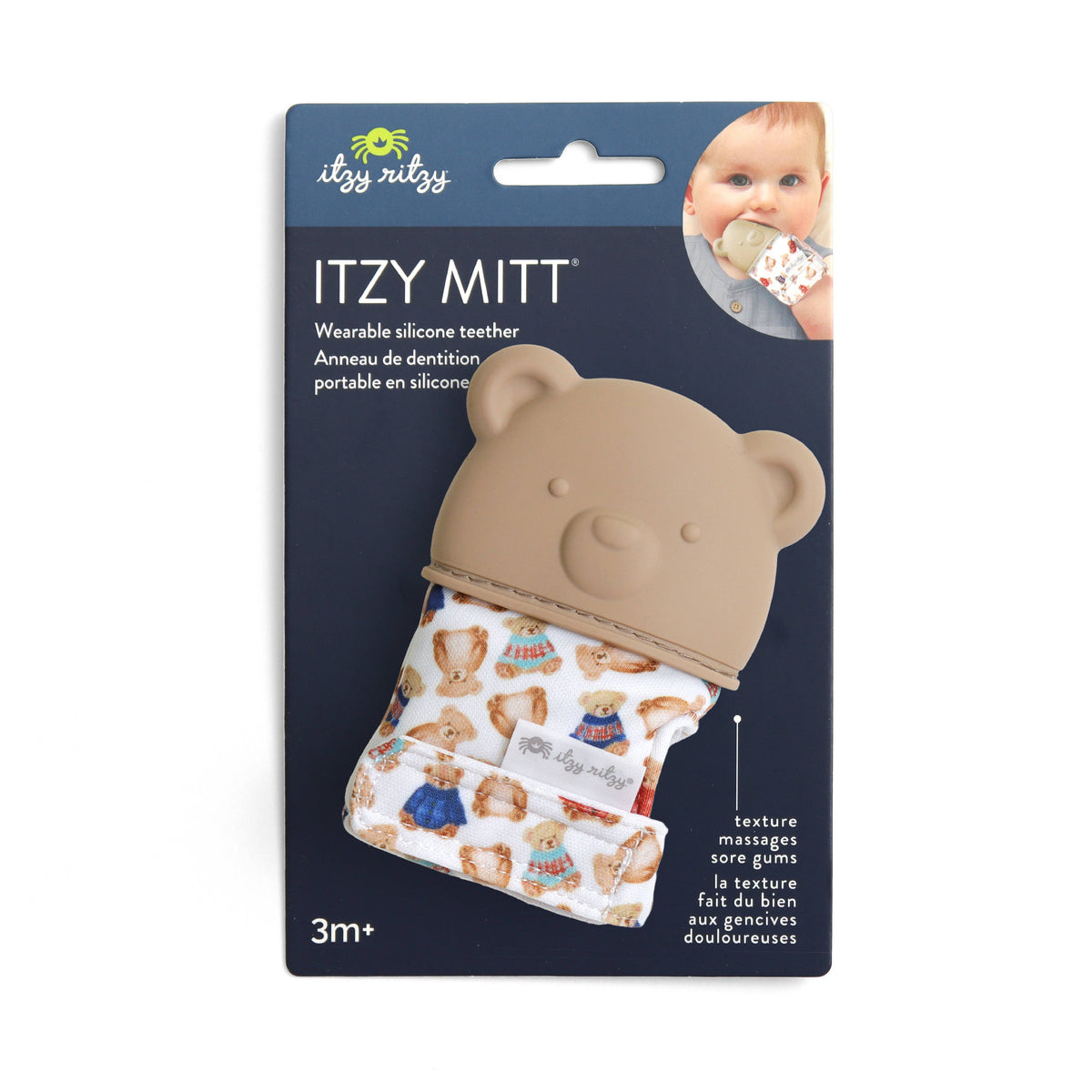 Vintage bear Itzy Mitt® Pacifiers & Teethers Itzy Ritzy