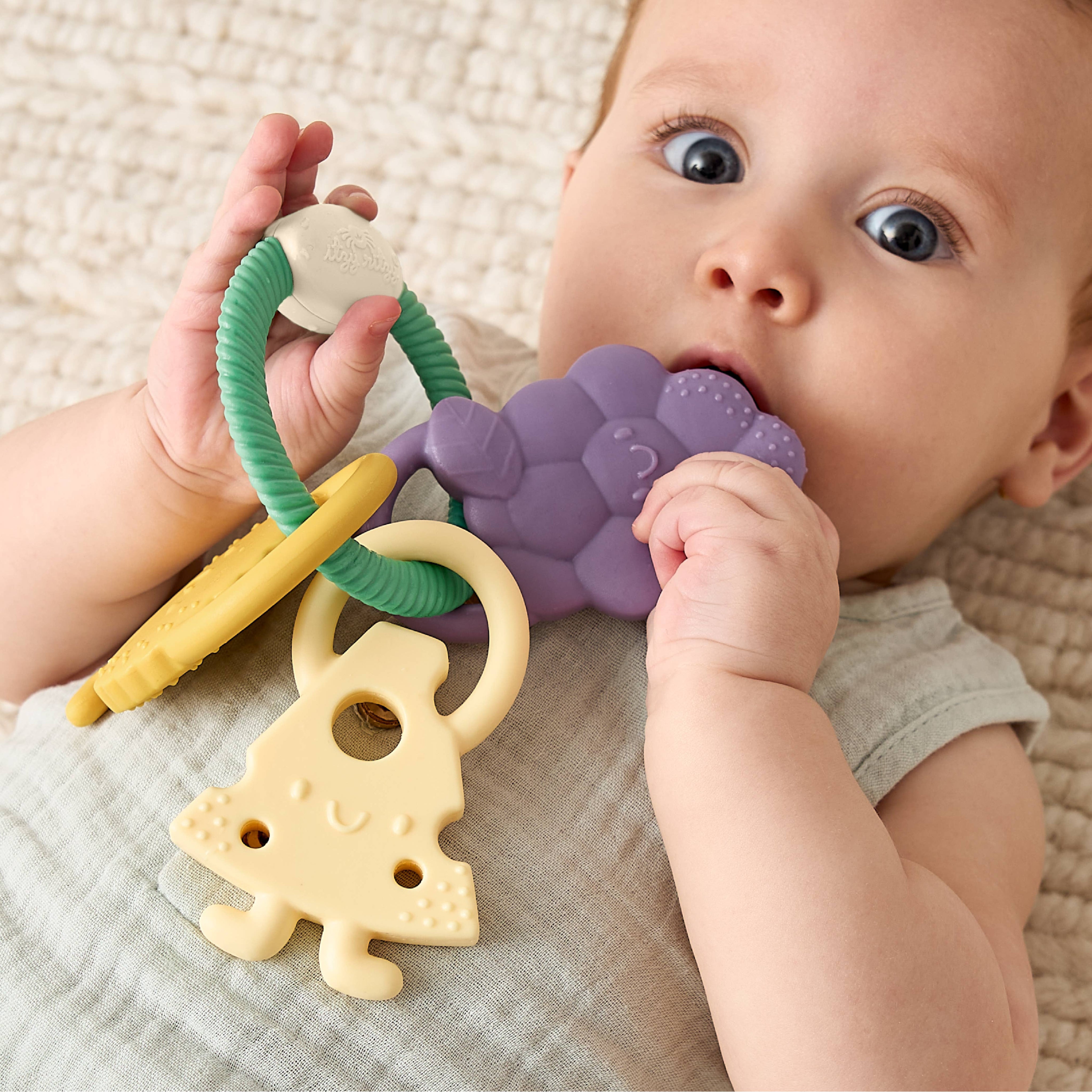 Itzy Trio™ Multi-textured Silicone Teether Charcuterie Activity Toys Itzy Ritzy