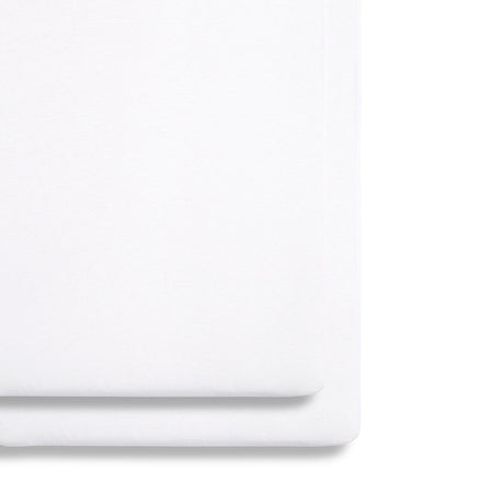 Bassinet 2 Pack Fitted Sheets - White Fitted Sheets Snuz