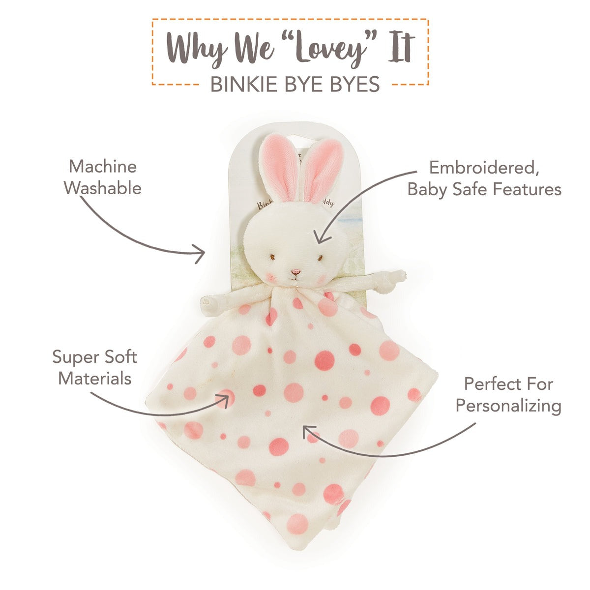 Blossom Binkie Bye Bye Security Blankets Bunnies by the Bay