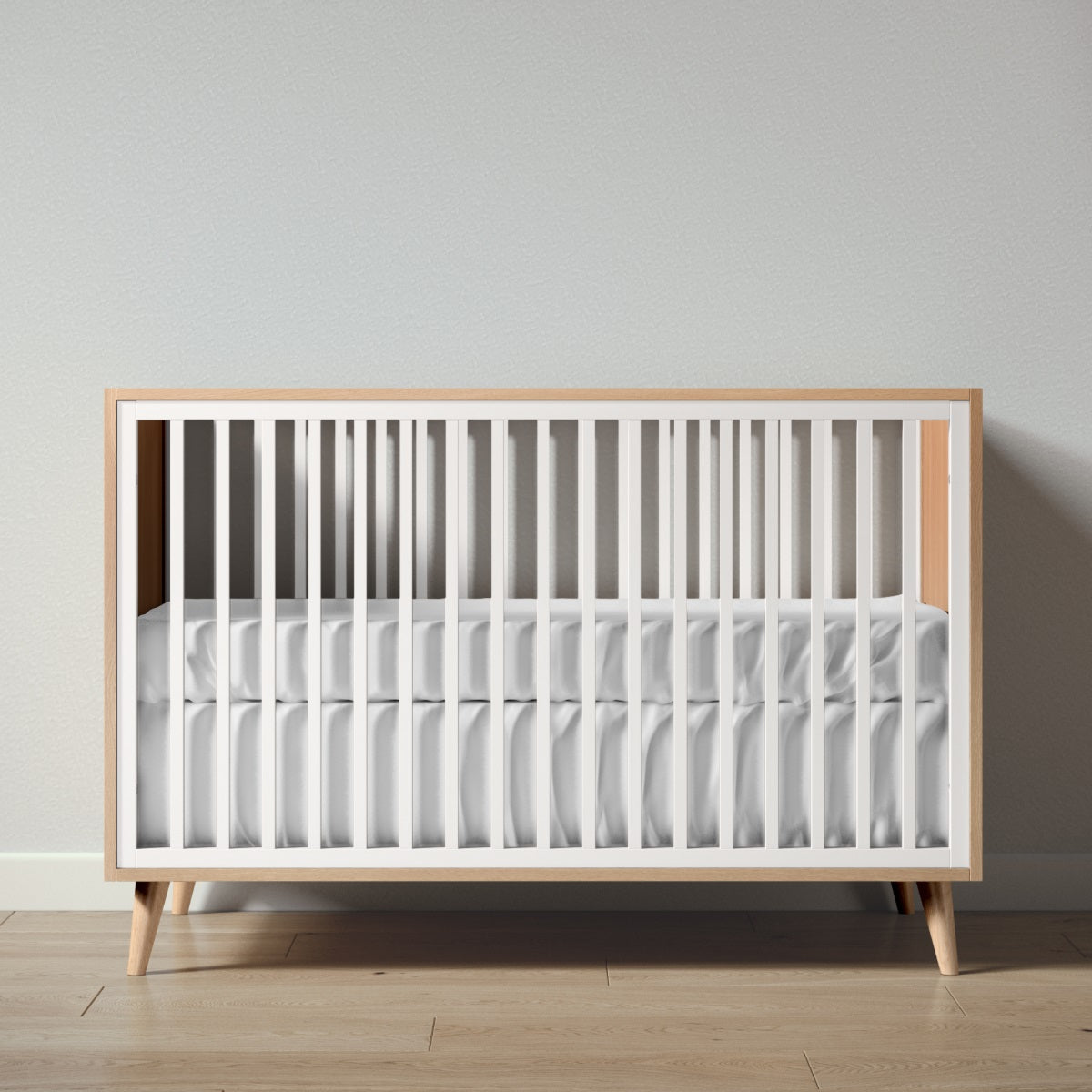 Romina New York Crib Cribs Romina Furniture Albero Puro Solid White