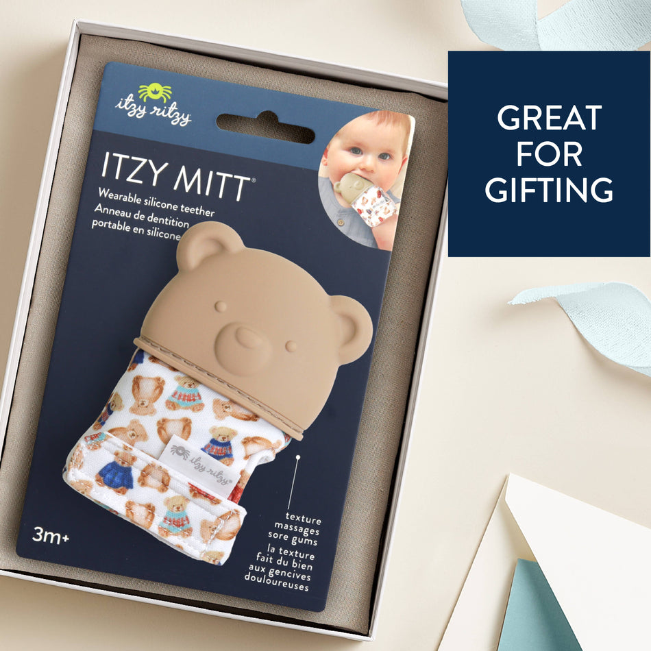 Vintage bear Itzy Mitt® Pacifiers & Teethers Itzy Ritzy