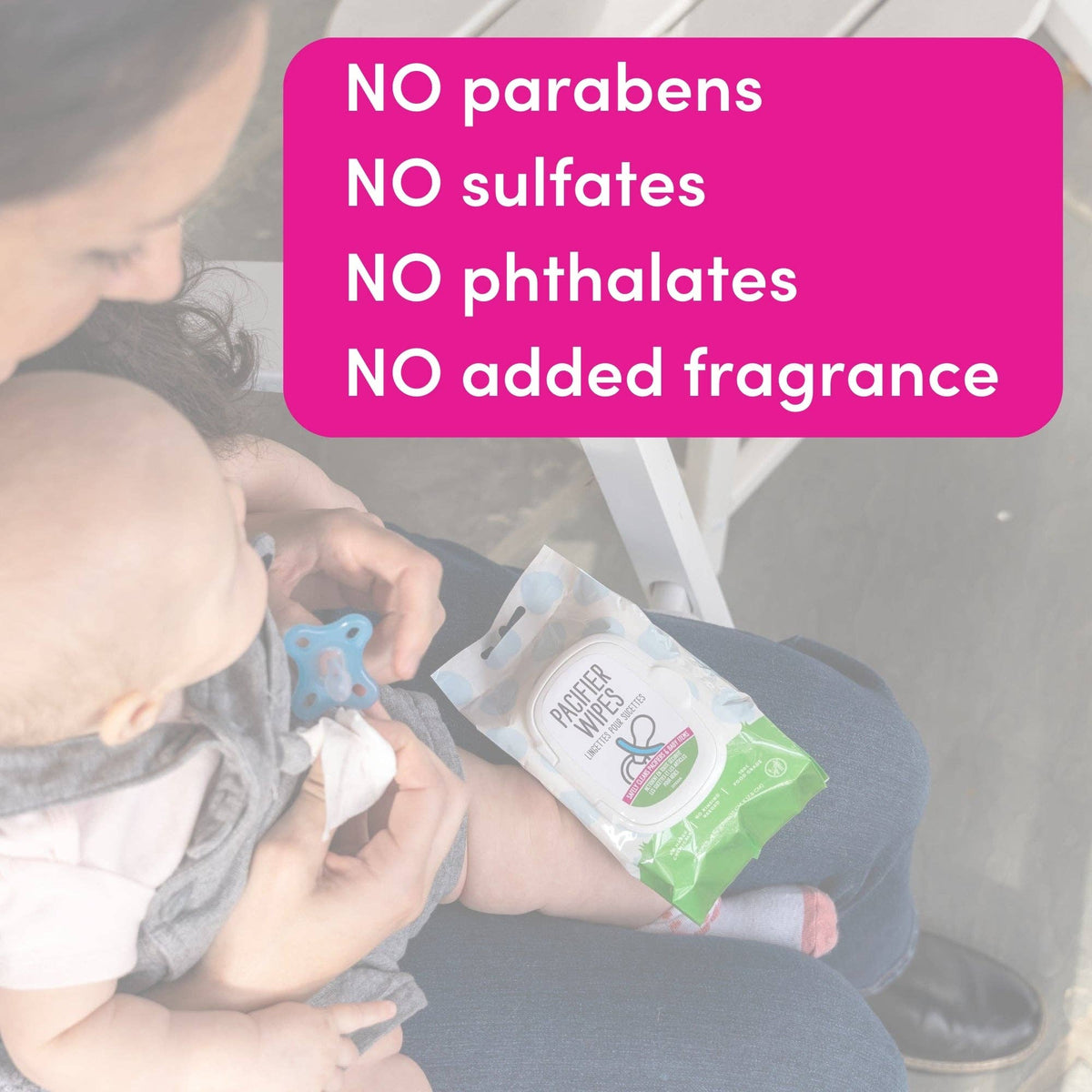 Dapple Pacifier Wipes, Fragrance Free, 40 ct Cleaning Sets Earth Mama Organics