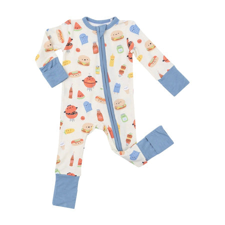 BBQ Buddies 2 Way Zipper Romper Clothing - Infant Angel Dear