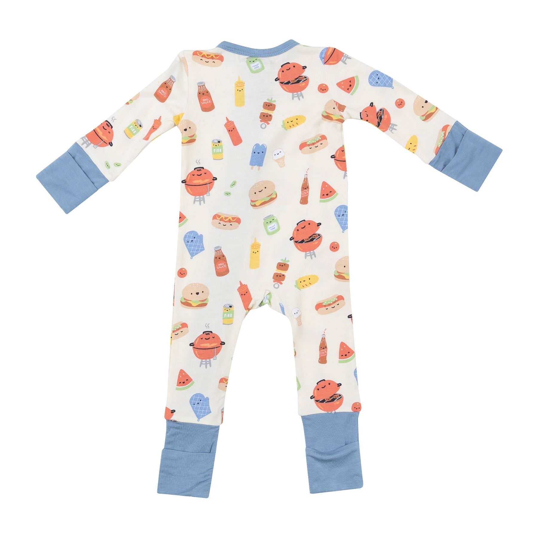 BBQ Buddies 2 Way Zipper Romper Clothing - Infant Angel Dear