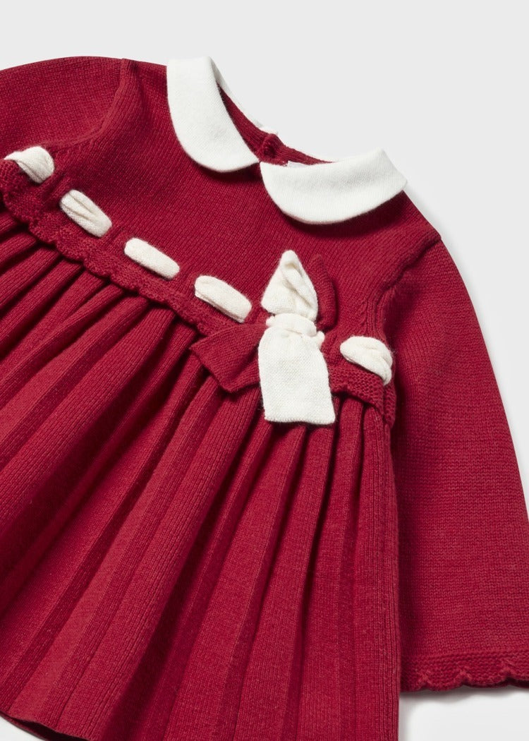 Mayoral Better Cotton Cherry Knit Dress - 4-6 Months