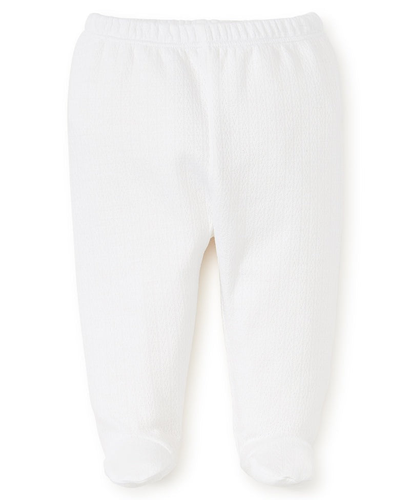 Kissy Pointelle Footed Pant - White Pants Kissy Kissy