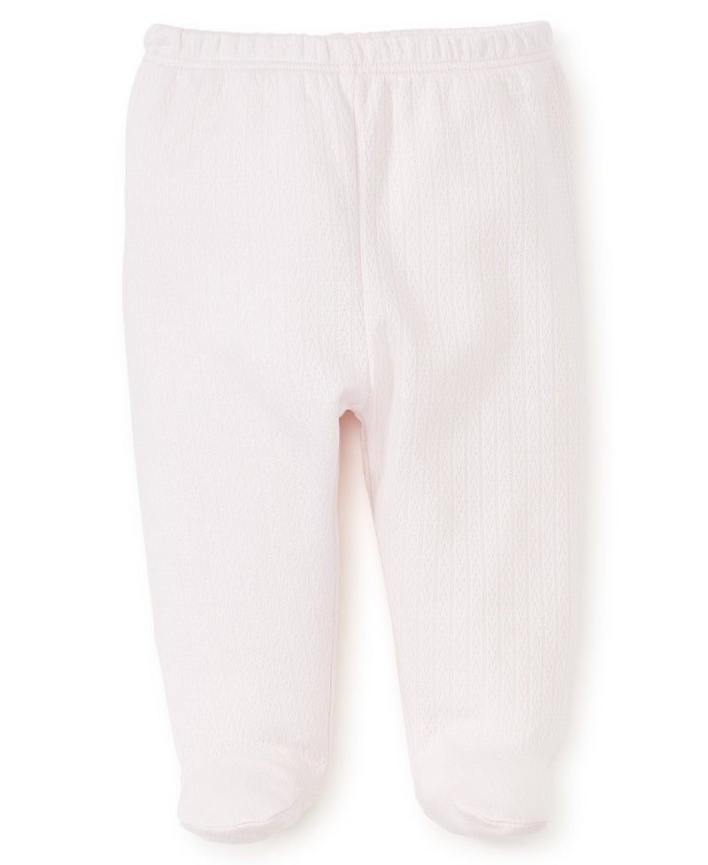 Kissy Pointelle Footed Pant - Pink Pants Kissy Kissy
