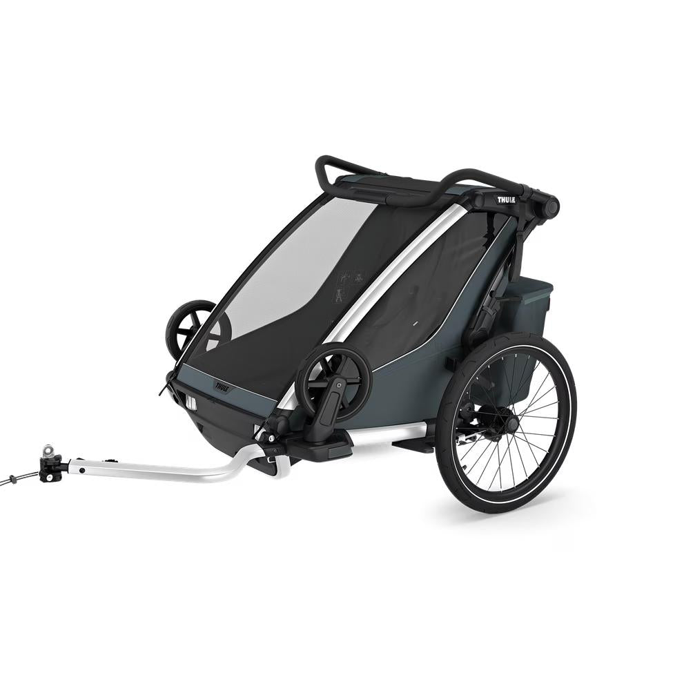 Chariot Cross 2 Double Strollers - Double Thule Dark Slate