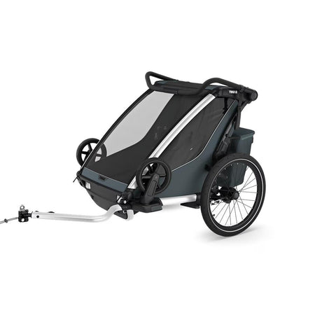 Chariot Cross 2 Double Strollers - Double Thule Dark Slate