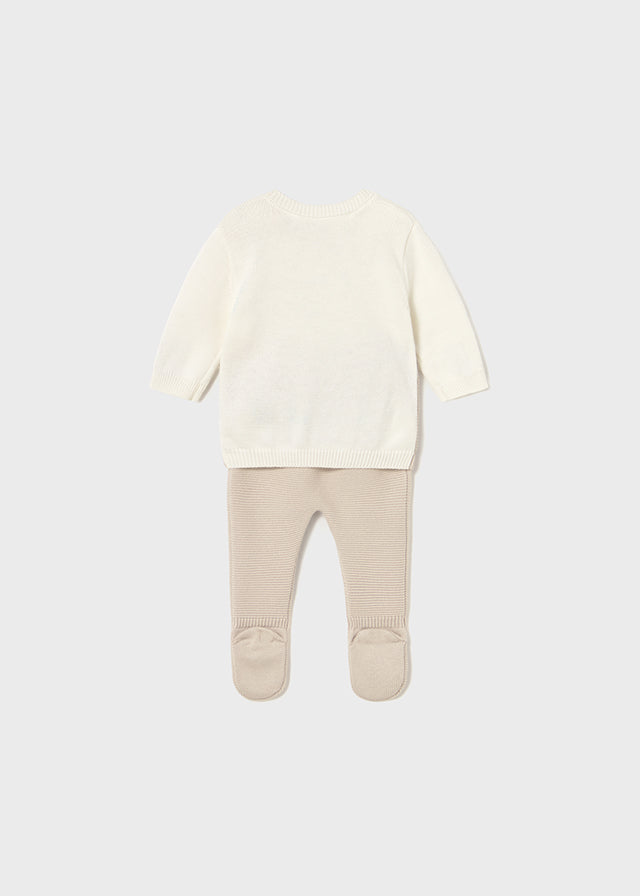 Newborn Knit Pants and Sweatshirt Set Clothing - Infant Mayoral