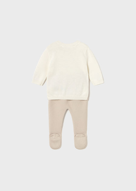 Newborn Knit Pants and Sweatshirt Set Clothing - Infant Mayoral
