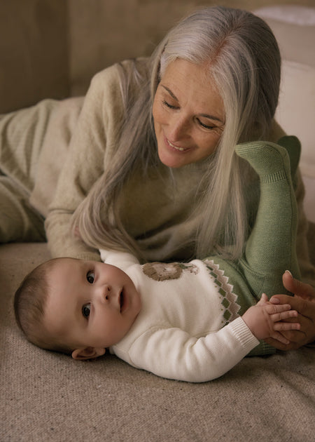 Newborn Knit Pants and Sweatshirt Set Clothing - Infant Mayoral