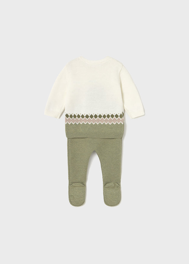 Newborn Knit Pants and Sweatshirt Set Clothing - Infant Mayoral