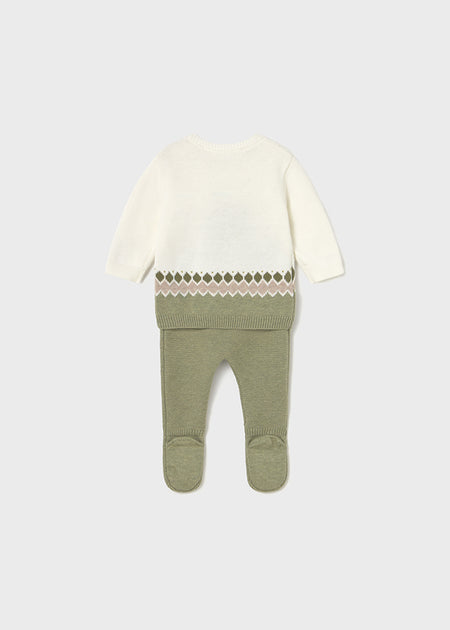 Newborn Knit Pants and Sweatshirt Set Clothing - Infant Mayoral
